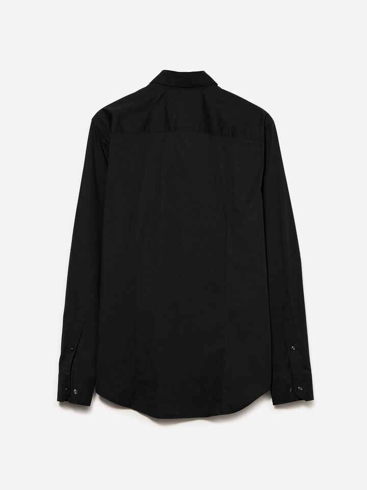 Chemise noire slim fit - chemises ajustées pour homme - Noir | Sisley image number 2